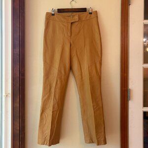 VTG Y2K 90s Wilson Leather Tan Camel Light Brown Straight Pants High Waisted 10